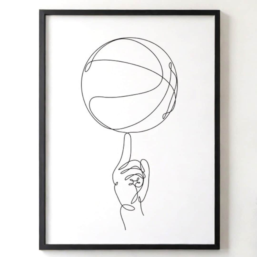 抽象的な線画アート Title:D-BALL 1/1 DRAWING AND MANUAL 抽象的な線画アート Title:D-BALL 1/1