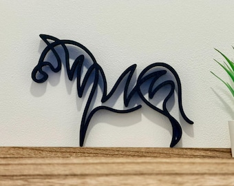 Zebra - Dekoracja w stylu minimalistycznym/liniowym - Wyprodukowano we Francji - Ekologiczna - Pomysł na prezent dla miłośników zebr w zoo