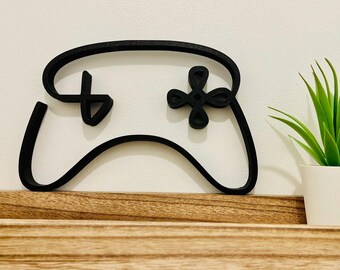 Kontroler - Dekoracja w stylu minimalistycznym/liniowym - Wyprodukowano we Francji - Przyjazny dla środowiska - Pomysł na prezent dla graczy i miłośników gier wideo