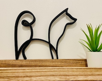 Shiba Inu – dekoracja w stylu minimalistycznym/liniowym – wyprodukowano we Francji – przyjazna dla środowiska – pomysł na prezent dla miłośników Shiba Inu