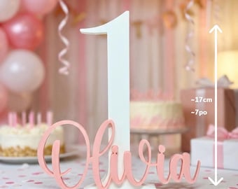 Spersonalizowane dekoracje urodzinowe z imieniem i wiekiem - Przyjęcia dla dzieci i dorosłych - Dekoracje stołów i bufetu - Wyprodukowano we Francji - Ekologiczne