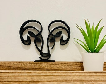 Baran – znak zodiaku – dekoracja w stylu minimalistycznym/liniowym – wyprodukowano we Francji – przyjazna dla środowiska – pomysł na prezent dla znaku zodiaku Baran