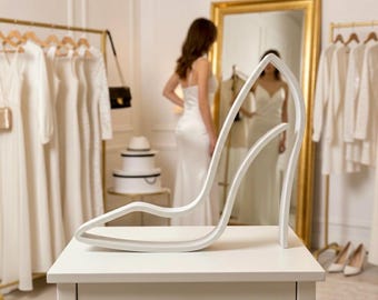 Pięta - Minimalistyczna dekoracja w stylu sztuki liniowej - Wyprodukowano we Francji - Ekologiczne - Elegancki pomysł na prezent dla miłośników obcasów