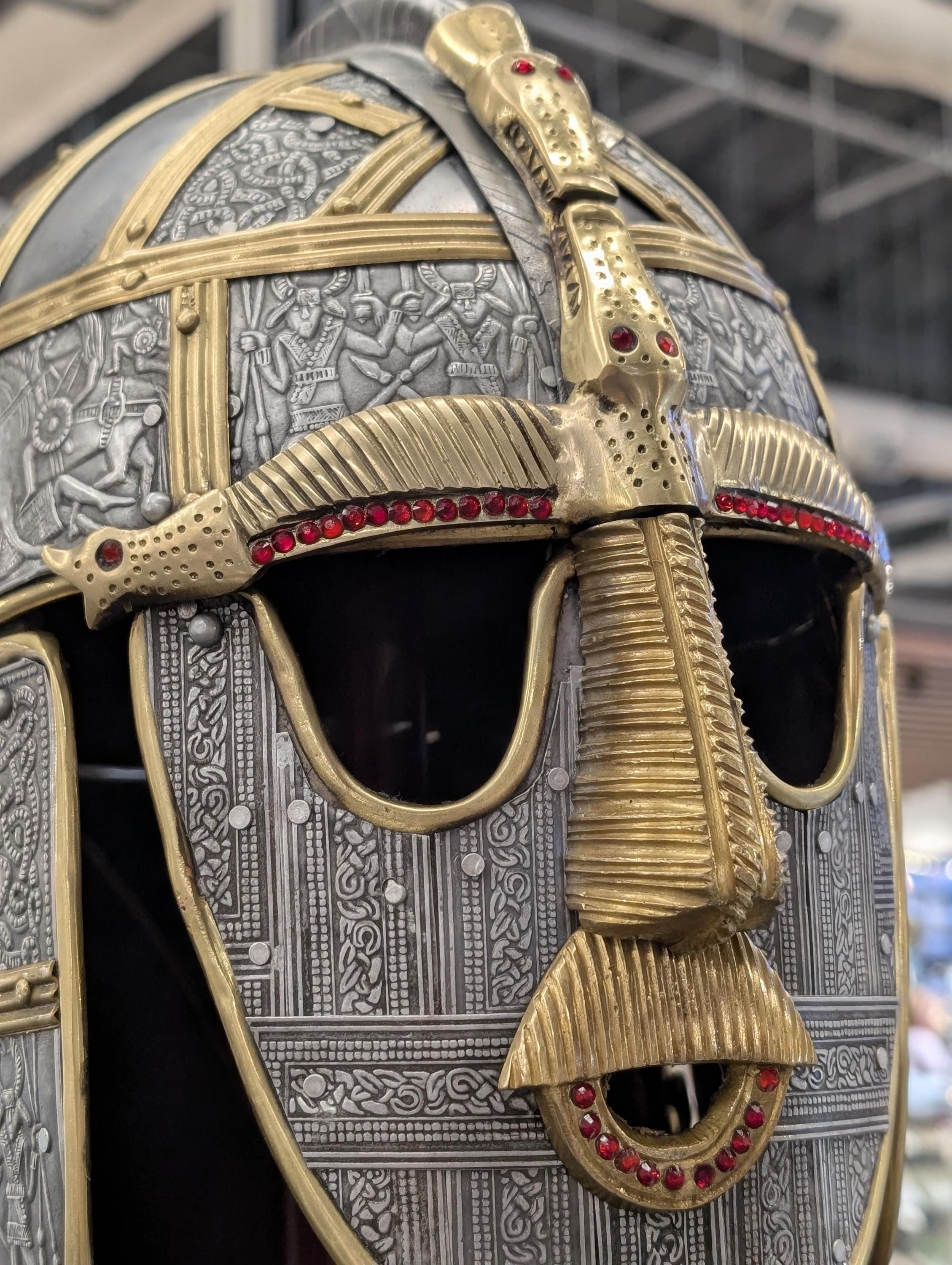 King Rædwald Sutton Hoo Helmet Replica – Anglo-saxon King Rædwald Display Armor - Etsy