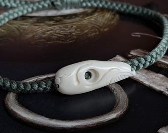 蛇の骨ブレスレット（大）サイズ調整可能、剥製脊椎ジュエリー