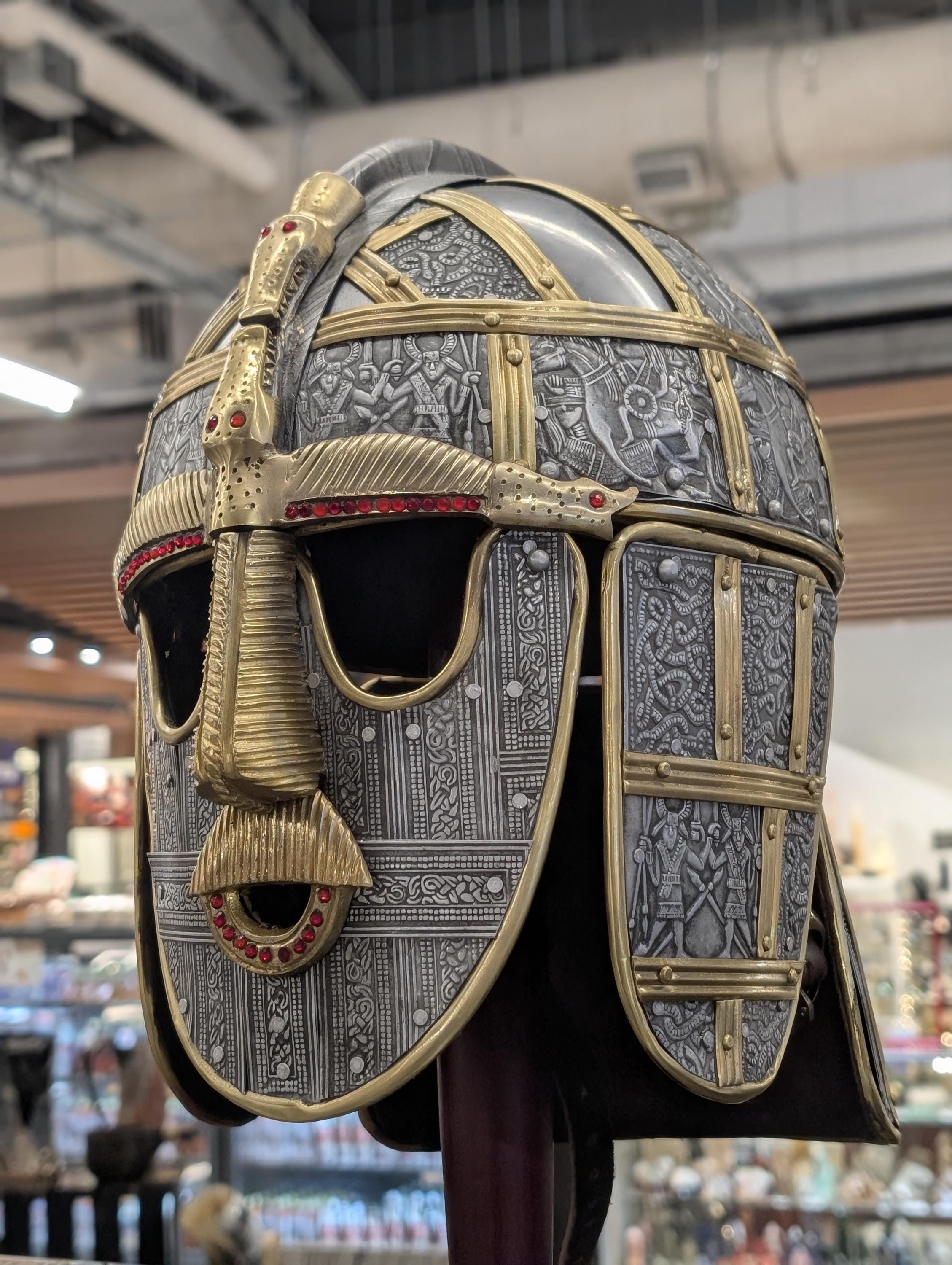 King Rædwald Sutton Hoo Helmet Replica – Anglo-saxon King Rædwald Display Armor - Etsy