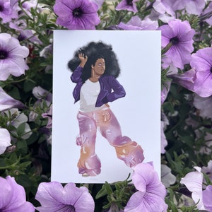 Carte postale illustrée - Danseuse