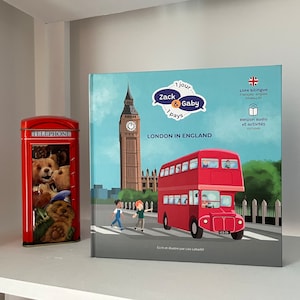1 jour 1 pays avec Zack & Gaby - Tome 01 : London in England - Livre bilingue pour enfants
