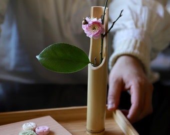 Japanese Bamboo Flower Vase IKEBANA H20cm×W4.5cm