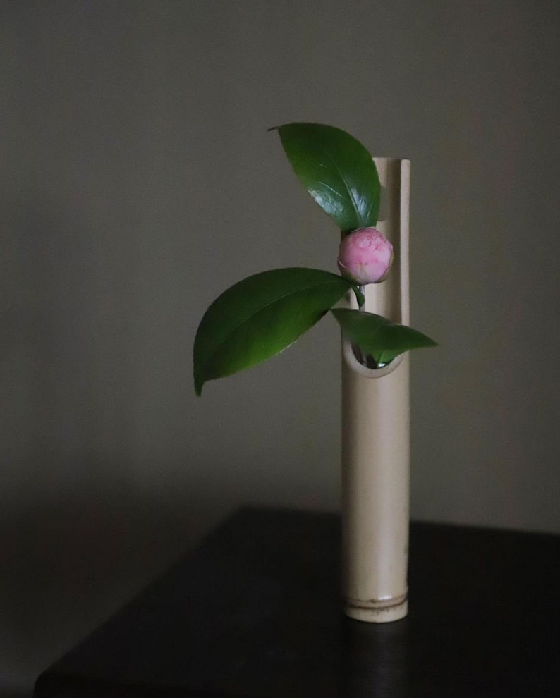 Japanese Bamboo Flower Vase IKEBANA H20cmw4.5cm Etsy