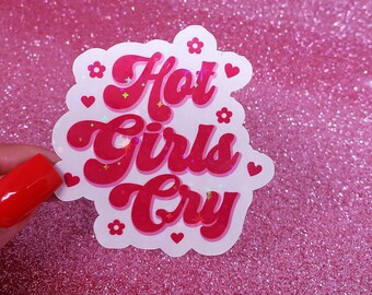 Sticker santé mentale Sticker fille qui pleure Sticker qui pleure Sticker rétro mignon Cadeaux rétro Sticker fille qui pleure Sticker agenda rose Anxiété