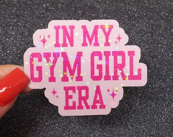 Fitness sticker In my Gym girl era sticker Pink workout sticker Gym sticker Lift like a girl sticker Gift for gym lover Gym Gifts Lift heavy