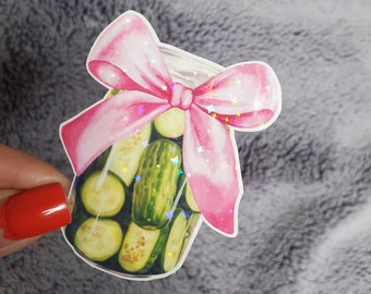 Pickles sticker Coquette pickles sticker Hot girls eat pickles sticker Funny sticker Laptop sticker sarcastic sticker Water bottle sticker