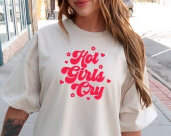 Mental health shirt Hot girls cry shirt coquette shirt hot girls shirt funny mental health shirt Hot girl gifts Cry shirt Trendy Y2K shirt