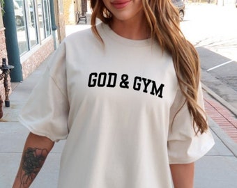 Christian Gym Shirt Gym and God shirt Weightlifting Pump Cover Christian shirt Gym and Jesus shirt Christian gym apparel Funny jesus shirt