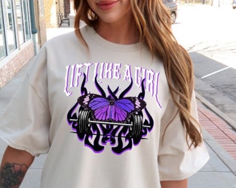 Workout shirt Lift like a girl shirt Edgy gym shirt Gym girl shirt Fitness pump cover shirt Weightlifting shirt Gym gifts muscle mommy tee