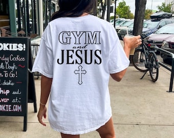 Christian gym shirt Gym and jesus shirt Pump cover shirt Faith fitness sweatshirt Bodybuilding Faith sweater Weightlifting gift woman of god