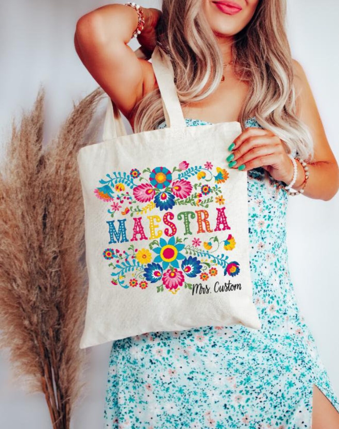 Maestra Tote Bag Personalized Maestra Gift Spanish Teacher Tote Bag ...