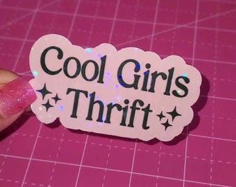 Thrift sticker Cool girls thrift sticker thrifting sticker thrifting is my hobby Get in loser we are going thrifting queen Thrifting therapy