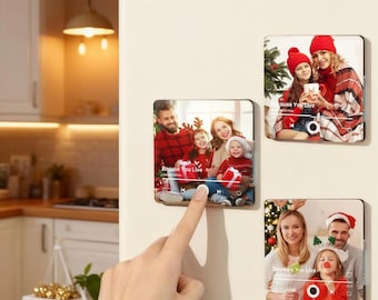 Personalized Music Fridge Magnet,Photo & Music Refrigerator Magnet,Photo Music Magnet,music gift nagnet,Play Song Music Box,Christmas Gift