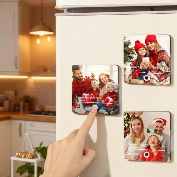 Personalized Music Fridge Magnet,Photo & Music Refrigerator Magnet,Photo Music Magnet,music gift nagnet,Play Song Music Box,Christmas Gift