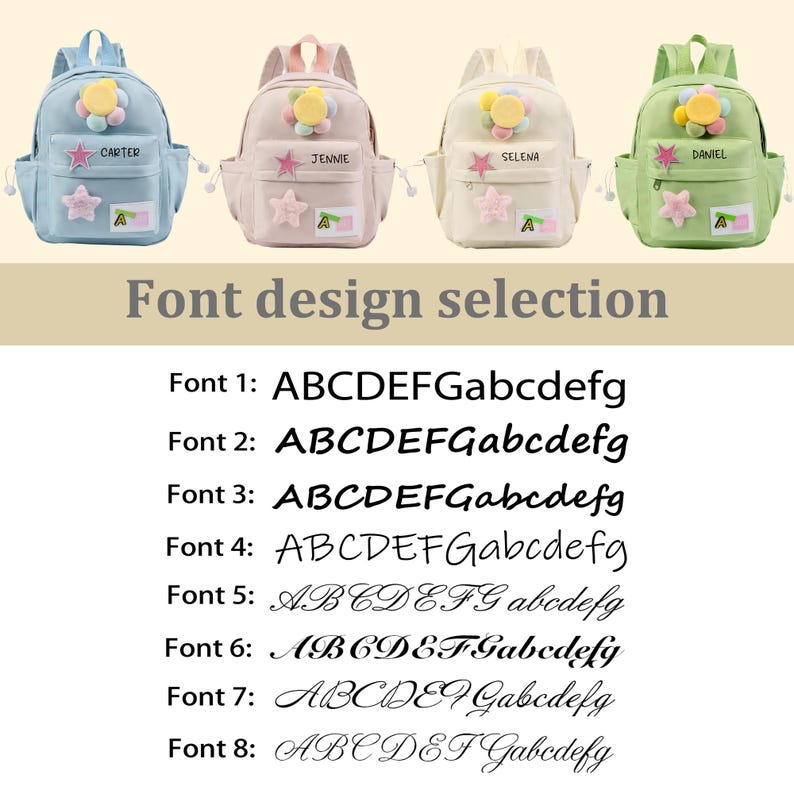 Small Backpack Names Personalized Kid's Backpacks, Name Customization, Toddler Backpacks ...