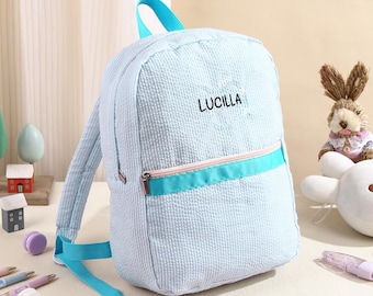 Mochilas personalizadas para niños, mochilas para bebés, mochilas escolares para niños pequeños, bolsas de pañales, mochilas para bebés, personalización de nombres, regalo de cumpleaños
