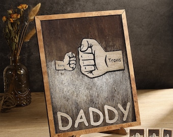 Personalized wooden ornaments,family name ornaments,personalized Father&#39;s Day gifts for dad, birthday gifts for dad, Christmas gifts for dad
