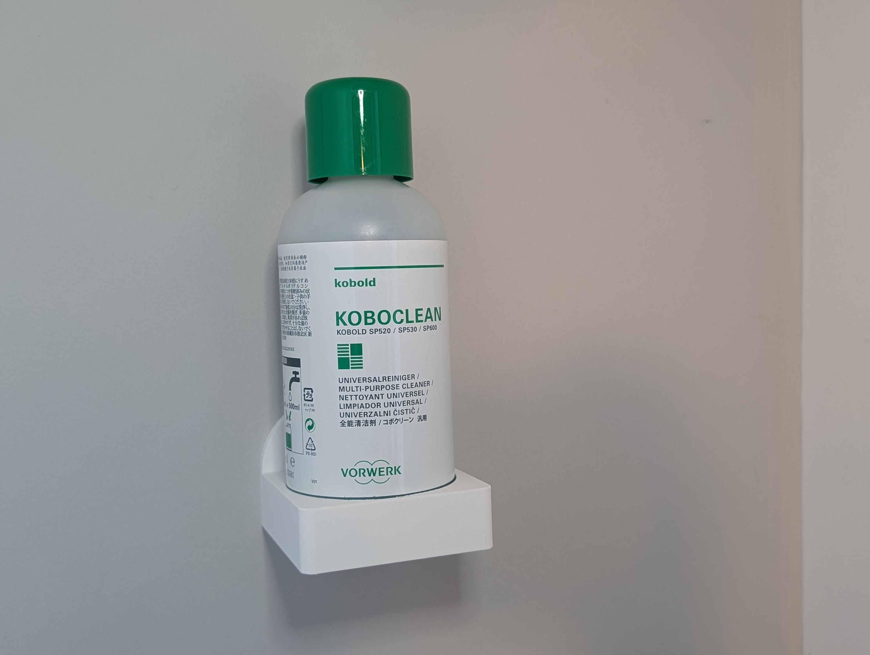 Supporto a parete per flacone Vorwerk Koboclean da 500 ml - Kobold Folletto - Accessorio portaoggetti Prodotto in Francia