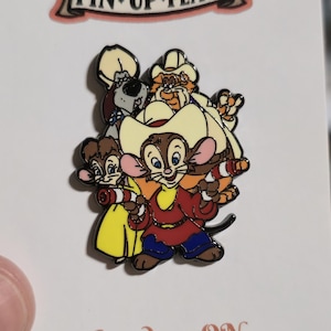 Pin de esmalte - Feivel Goes West, Un cuento americano, Aventura, Dibujos animados, Infantil, Película, Amor, Amigo, Familia, Solapa, Broche, Insignia
