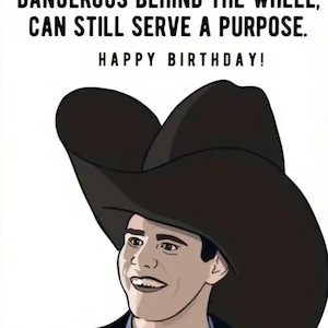 Cartão de felicitações - Aniversário, Dumb and Dumber, Lloyd Christmas, Idosos