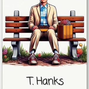 Wenskaart - T. Hanks, bedankt, bedankt, Forest Gump