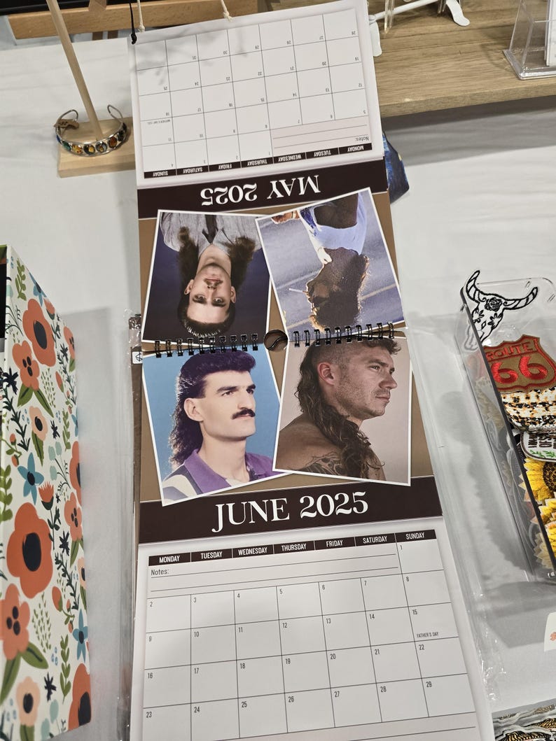 2025 Calendar World's Greatest Mullets Etsy