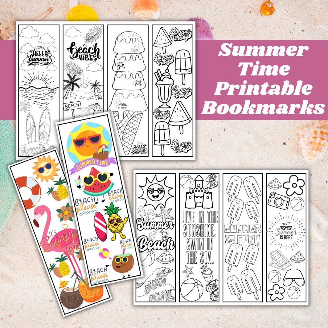 Summer Printable Bookmarks Summer Crafts for Kids Summer Bookmarks Summer Printable Bookmarks Summer Crafts for Kids Summer Bookmarks