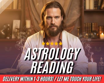 Zodiac Astrology Reading, Birth Chart Interpretation (Digital Document)
