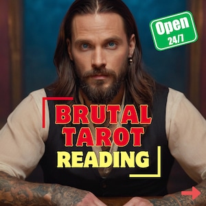 Brute tarotlezing Eerlijke lezing Helderziende lezing GEEN suikerlaag Brute gemiddelde lezing