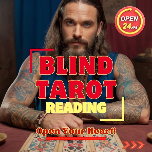 Blind Tarot Reading Without Questions, Spiritual Advice Same Hour Blind Reading, Detailed Blind Tarot Reading,