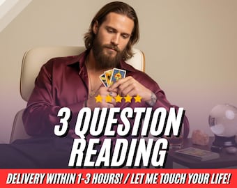 3 Question Tarot Reading, Future Prediction (Digital PDF)