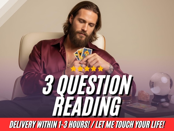 3 Question Tarot Reading, Future Prediction (Digital PDF)