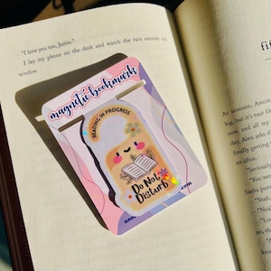 Do Not Disturb Magnetic Bookmark: Holographic Book Lover Gift
