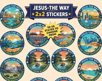 2027 Love from your State Stickers  | Jesus The Way, JW  International Convention