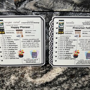 Recipe for Happy Pioneer Magnet – JW Gift Pioneer Gift, Regalos para los Precursor Iman, - JW Cookbook Magnet, JW Gifts