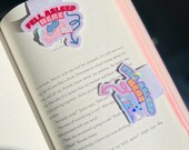 Fell Asleep Here Magnetic Bookmark: Holographic Book Lover Gift