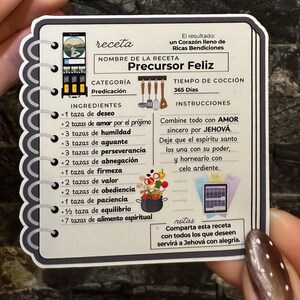 Recipe for Happy Pioneer Magnet – JW Gift Pioneer Gift, Regalos para los Precursor Iman, - JW Cookbook Magnet, JW Gifts