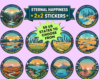 Love from your State 2026 Eternal Happiness International Convention Stickers