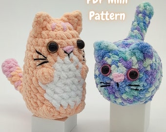 Amigurumi Mini Kitten Crochet Pattern: Simple No-Sew Design (PDF Download)