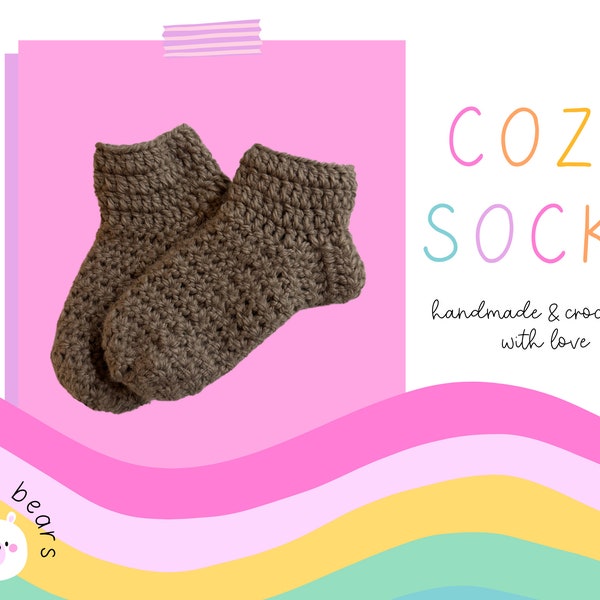 Cozy Handmade Socks | Slippers | Knit | Crochet | Baby Child Youth Women Men | Sustainable | Eco-Conscious Material |
