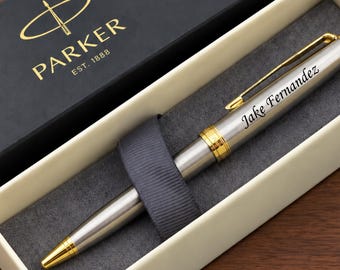 Personalized Parker Ballpoint Pen, Engraved Gift for Boss, Doctor, Graduate