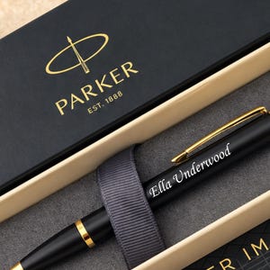 Personalized Parker Pen in Branded Box, Christmas Gift for Him Her