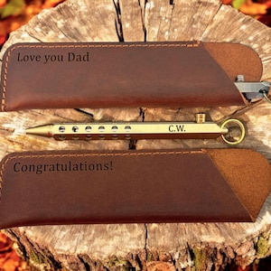 Engraved Rifle Pen Set – Cowboy Gift for Him, Western-Themed Pen for Men, Rustic Hunting Gift, Groomsmen or Father&#39;s Day Present